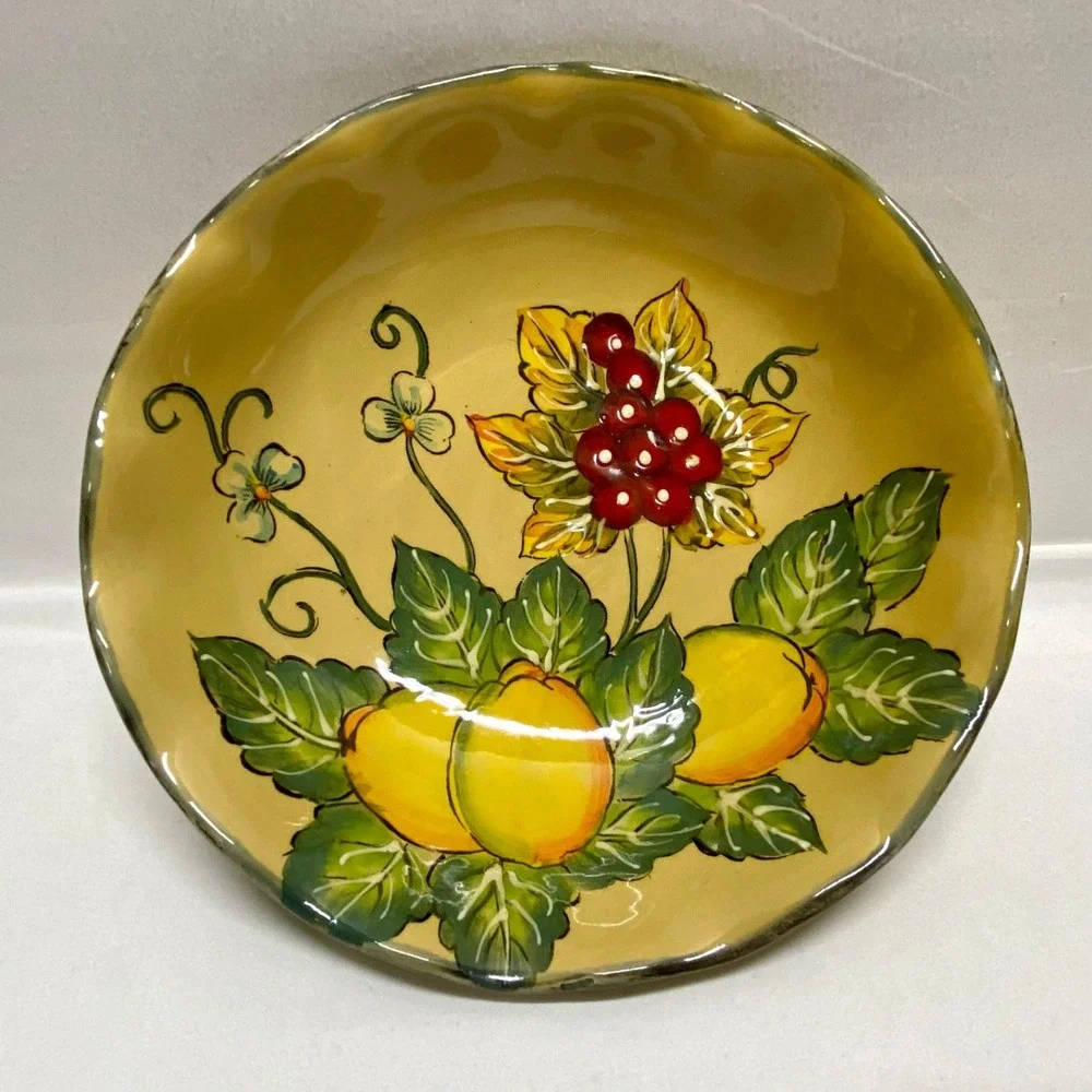 Vintage Earthenware Granada Fruit Bowl 8